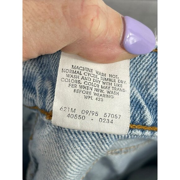 Vintage 1995 Levi’s 550 Relaxed Fit Tapered Leg Jeans Light Wash W32 L36 - Picture 12 of 12
